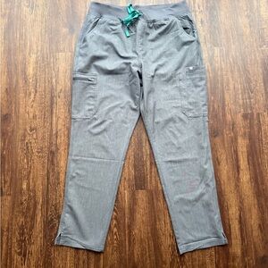 FIGS Women’s Graphite Gray High Waisted Yola Skinny Scrub Pants Nurse - Size XL